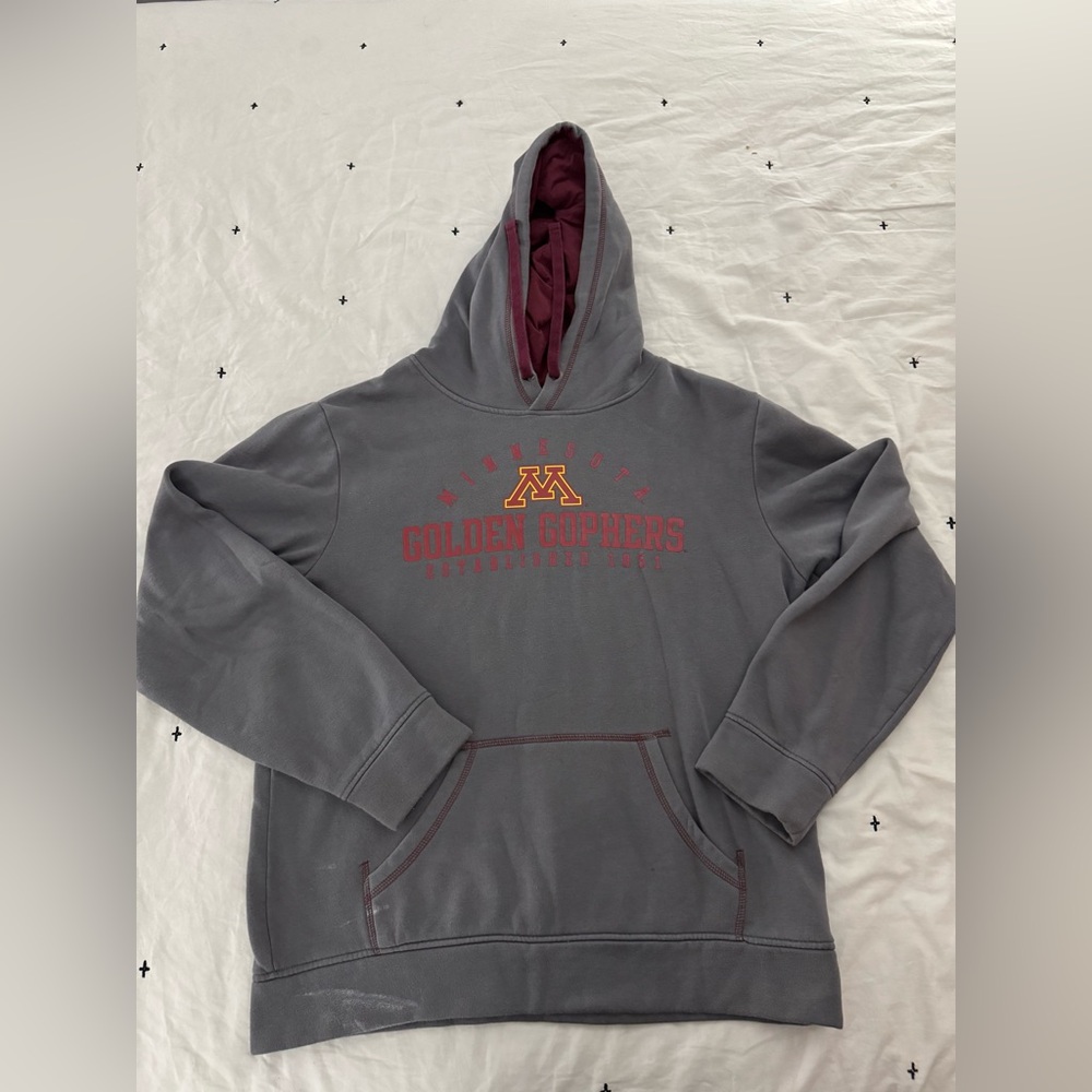 Gray Golden Gophers Hoodie